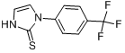 1-(4-三氟甲基苯)咪唑啉-2-硫酮分子式结构图