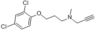 氯吉灵;氮苯丙丙炔醚分子式结构图
