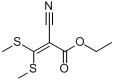 3,3-双(甲硫基)-2-氰基丙烯酸乙酯分子式结构图