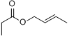 (E)-乙酸-2-甲基-2-丁烯酯英文名称：2-methyl-,acetate,(E)-2-Buten-1-ol;(E)-乙酸-2-甲基-2-丁烯酯分子式结构图