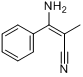 3-氨基-2-甲基-3-苯基丙烯腈分子式结构图