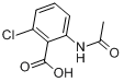 2-乙酸胺基-6-氯苯甲酸分子式结构图