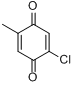 2-氯-5-甲基-1,4-苯醌分子式结构图