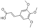3，4，5-三甲氧基肉桂酸分子式结构图