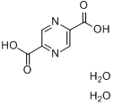 2,5-吡嗪二羧酸二水分子式结构图