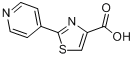 2-(4-吡啶基)噻唑-4-羧酸分子式结构图