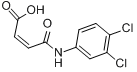 N-(3,4-二氯苯基)马来酸分子式结构图