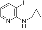 2-环丙基氨基-3-碘吡啶分子式结构图