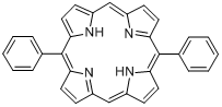 5,15-二苯基-21H,23H-卟吩分子式结构图