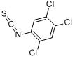2,4,5-三氯苯硫代异氰酸酯分子式结构图