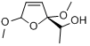 (1S)-1-(2,5-二甲氧基-2,5-二氢呋喃-2-基)乙醇分子式结构图