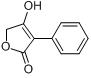 4-羟基-3-苯基-2(5H)-呋喃酮分子式结构图