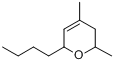 α-丁基-4，6-二甲基二氢吡喃;6-丁基-3,6-二氢-2,4-二甲基-2H-吡喃;吉兰吡喃分子式结构图