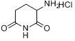 3-氨基-2,6-哌啶二酮盐酸盐分子式结构图