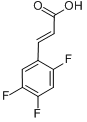2,4,5-三氟苯丙烯酸分子式结构图