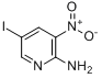 2-氨基-5-碘-3-硝基吡啶分子式结构图