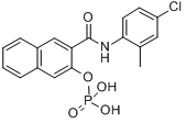 萘酚AS-TR磷酸酯,游离萘酚分子式结构图