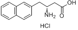 (R)-3-氨基-4-(2-萘基)丁酸盐酸盐分子式结构图