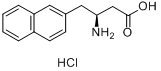 (S)-3-氨基-4-(2-萘基)丁酸盐酸盐分子式结构图