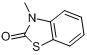 3-甲基-2(3H)-苯并噻唑酮分子式结构图