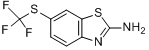 2-氨基-6-三氟甲硫基苯并噻唑;2-氨基-6-三氟甲硫基苯并噻唑;分子式结构图