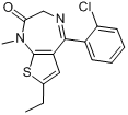 氯噻西泮分子式结构图