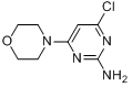 4-氯-6-吗啉-4-基嘧啶-2-胺分子式结构图