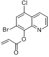 丙烯酸喹啉酯;烯菌酯；7-溴-5-氯喹啉基-8-丙烯酸酯分子式结构图
