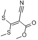 2-氰-3,3-二(甲硫基)丙烯酸甲酯;2-氰-3,3-二(甲硫基)丙烯酸甲酯;分子式结构图