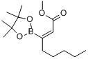 (Z)-辛-2-烯酸-3-硼酸片呐醇甲酯分子式结构图