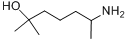 6-氨基-2-甲基-2-庚醇;氨甲庚醇;庚胺醇;辛胺醇分子式结构图