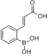 2-(2-羧基乙烯)苯硼酸分子式结构图