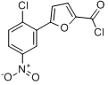 5-(2-氯-5-硝基苯)呋喃-2-甲酰氯分子式结构图