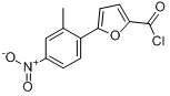 5-(2-甲基-4-硝基苯)呋喃-2-甲酰氯分子式结构图