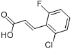 2-氯-6-氟肉桂酸;2-氯-6-氟肉桂酸;2-氯-6-氟肉桂酸, PREDOMINANTLY TRANS分子式结构图