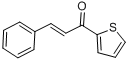 肉桂酰噻吩;3-苯基-1-(2-噻吩基)-2-丙烯-1-酮分子式结构图