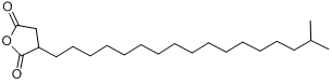 异十八烷基丁二酸酐;异十八烷基琥珀酸酐分子式结构图