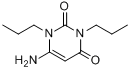 1,3-二丙基-6-氨基脲嘧啶; 6-氨基-1,3-二丙基-1H-嘧啶-2,4-二酮分子式结构图