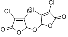 粘氯酸酐;氟呋酮醚；双-(3，4-二氯-2(5)-呋喃酮基)醚分子式结构图