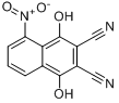 2,3-二氰基-1,4-二羟基-5-硝基萘分子式结构图