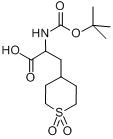 2-N-BOC-AMINO-3[4-1,1-DIOXO-TETRAHYDRO-THIOPYRANYL)!PROPIONIC ACID分子式结构图