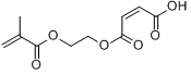 马来酸单-2-(甲基丙烯酰氧基)乙酯分子式结构图