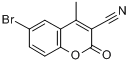 6-溴-3-氰基-4-甲基香豆素分子式结构图