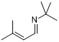 N-叔丁基-3-甲基-2-丁烯醛亚胺分子式结构图