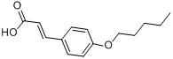 4-戊氧基肉桂酸分子式结构图