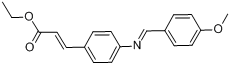 4-[(4-甲氧亚苄基)氨基]肉桂酸乙酯;4-[(4-甲氧亚苄基)氨基]肉桂酸乙酯分子式结构图