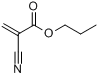 2-氰基丙烯酸丙酯英文名称：2-Propenoicacid,2-cyano-,propylester;2-氰基丙烯酸丙酯分子式结构图