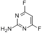 2-氨基-4,6-二氟嘧啶分子式结构图