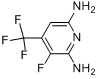 2,6-二氨基-3-氟-4-(三氟甲基)吡啶分子式结构图