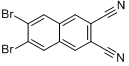 2,3-二溴-6,7-二氰基萘分子式结构图